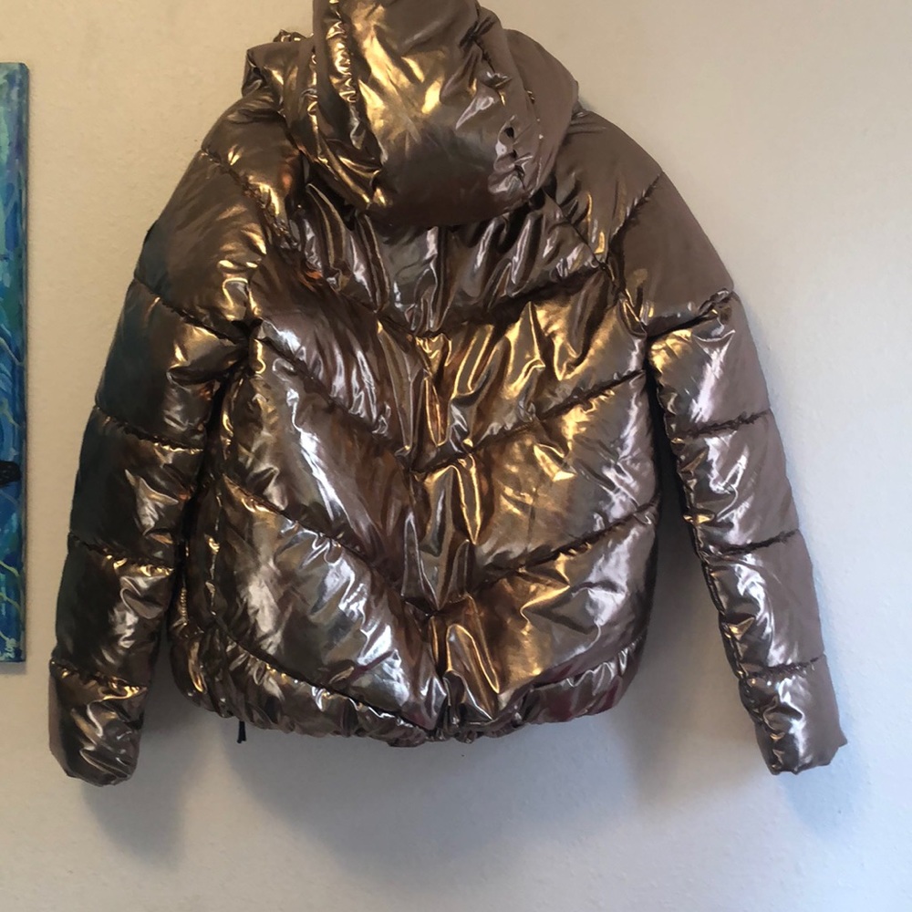 Gold Bomber Jacket - image 5